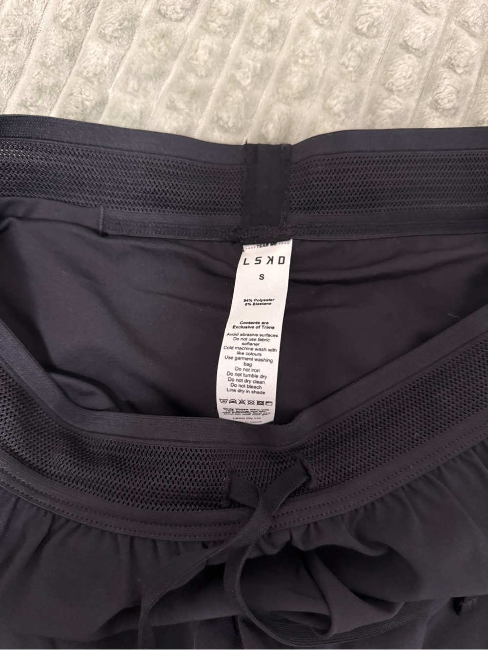 LSKD Black Women's Athletic Running Shorts - Picture 2 of 3